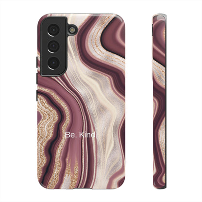 Be. Kind. / Natural Marble Samsung Case