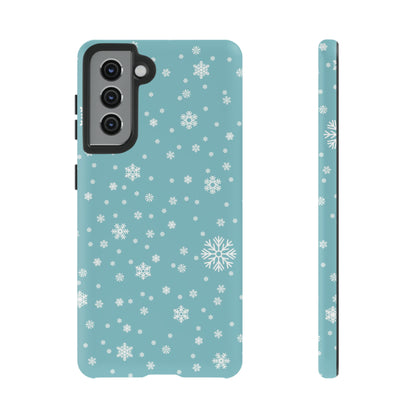 Christmas Snowflakes On Blue / Samsung Case