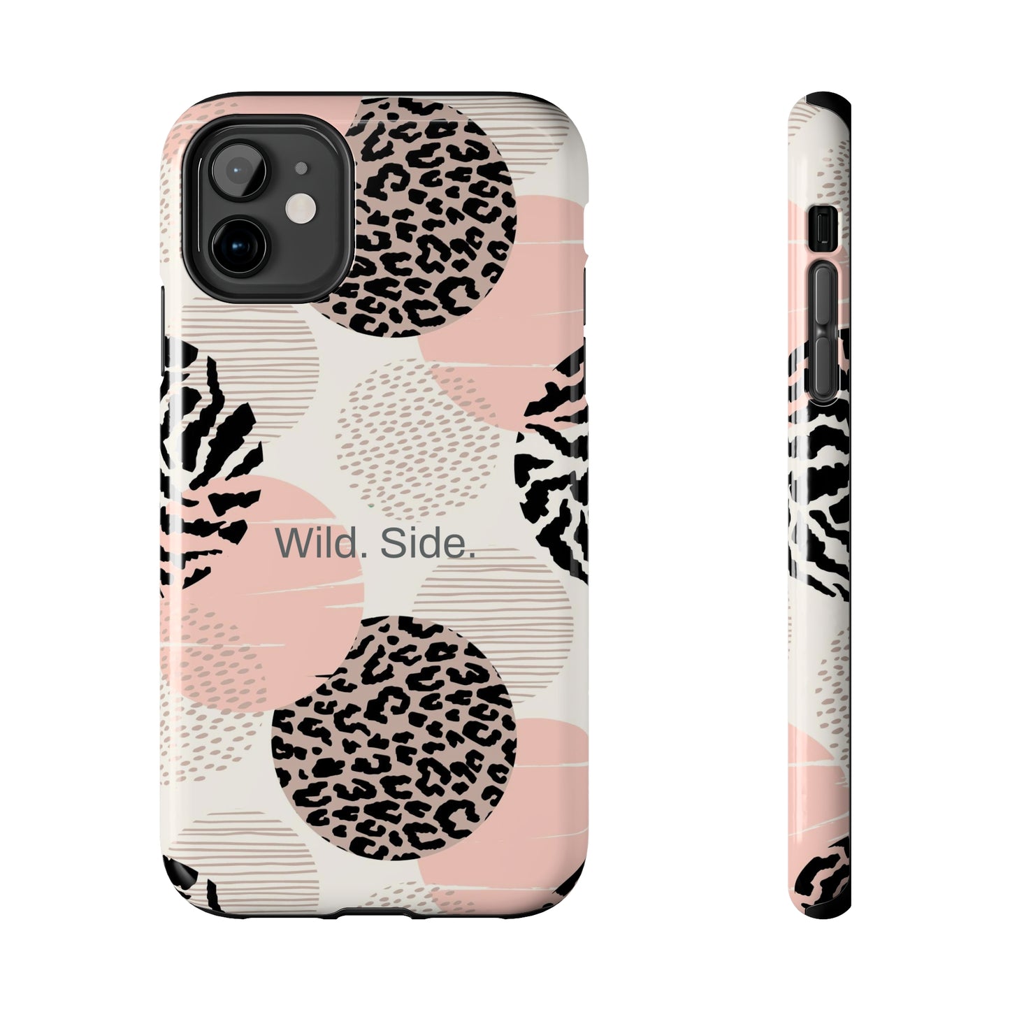 Wild. Side. / Animal Circles iPhone Case