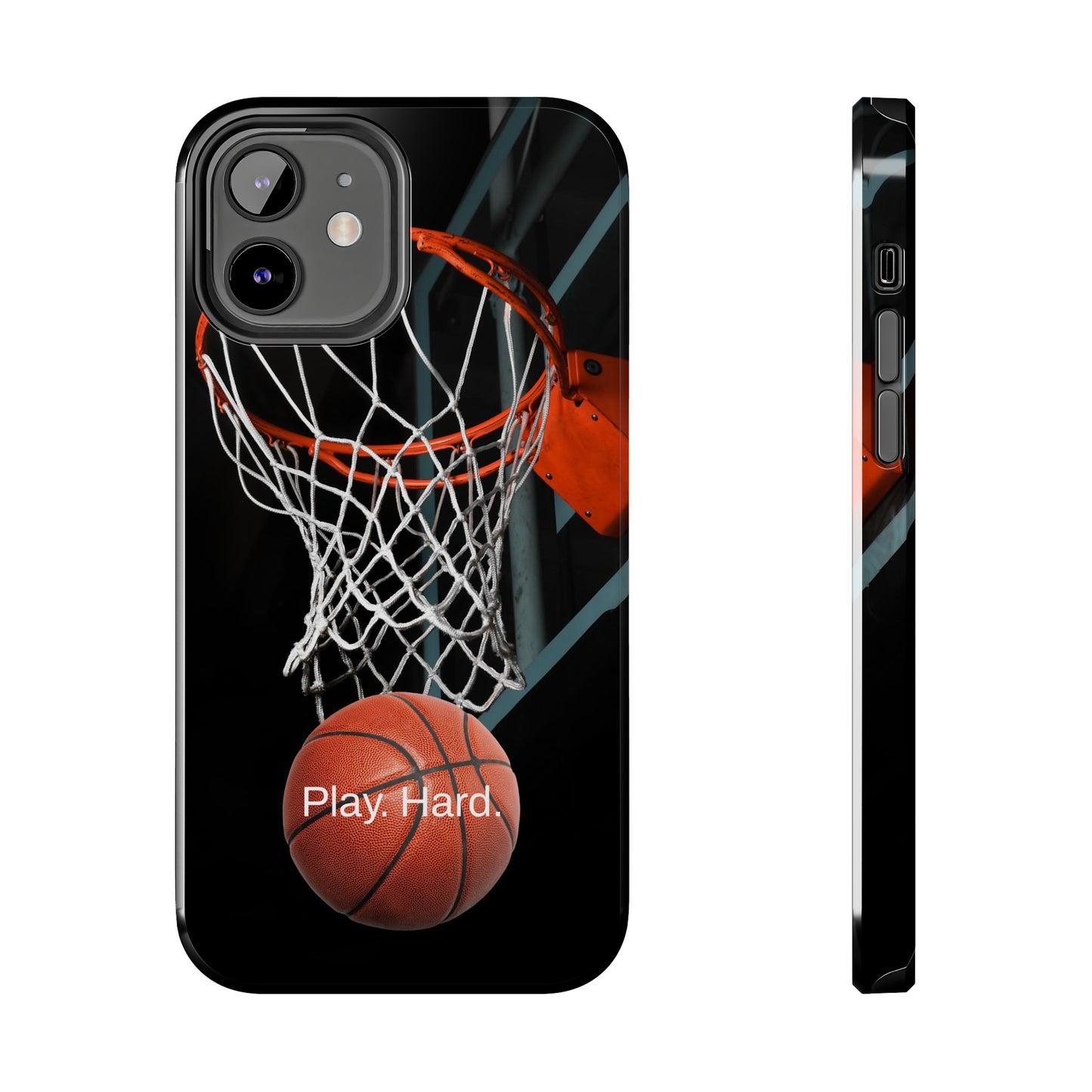 Play. Hard. / Basketball iPhone Case