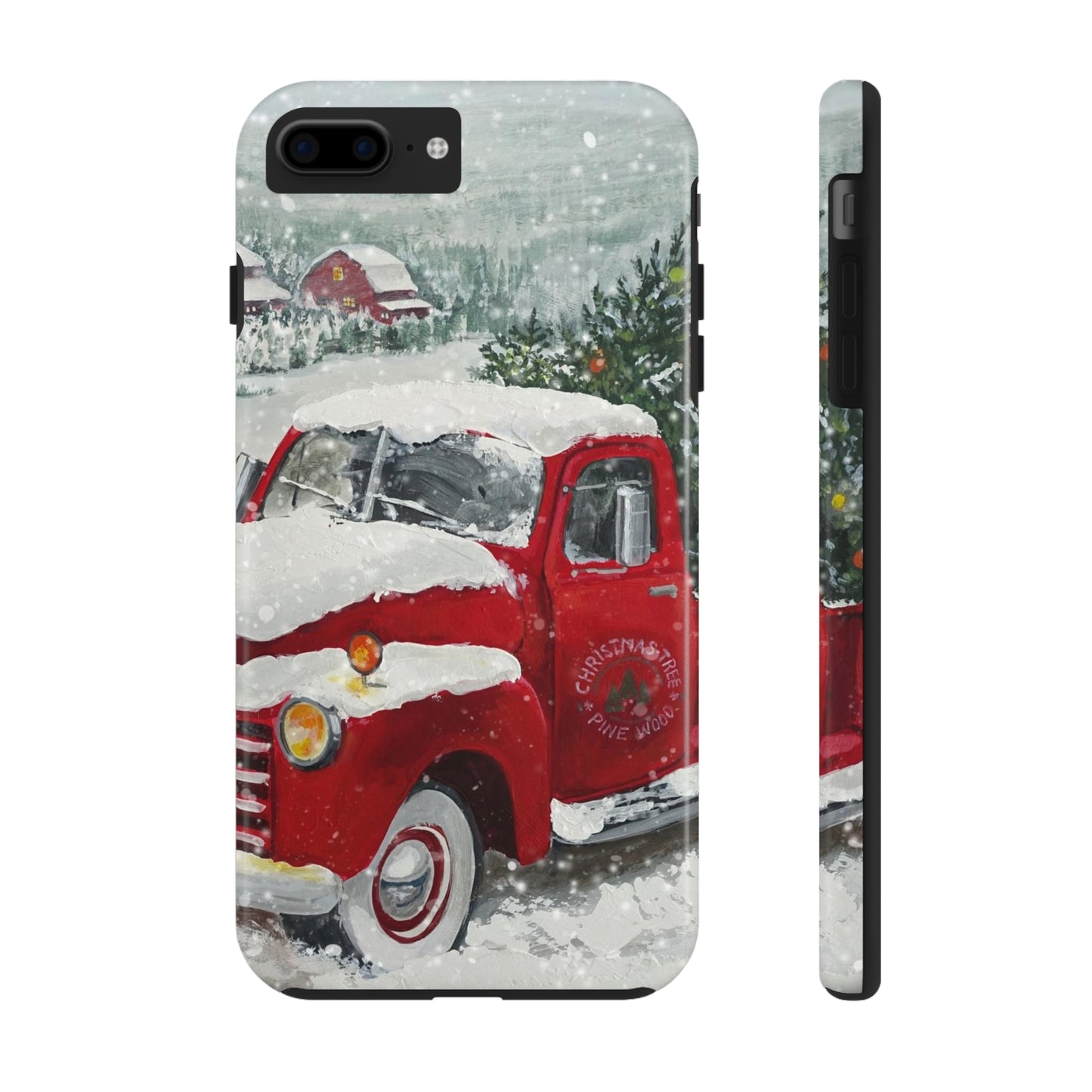 Vintage Christmas Red Truck / iPhone Case