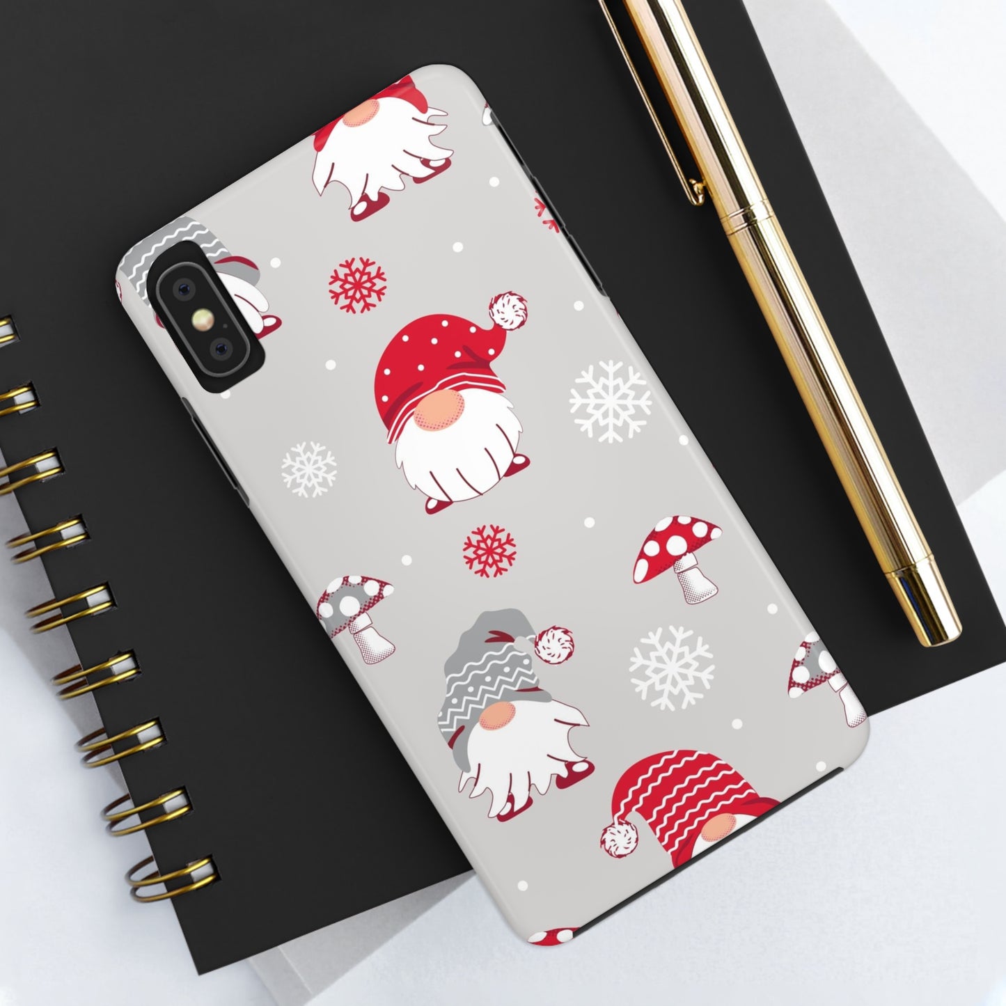 Christmas Santa Gnomes / iPhone Case