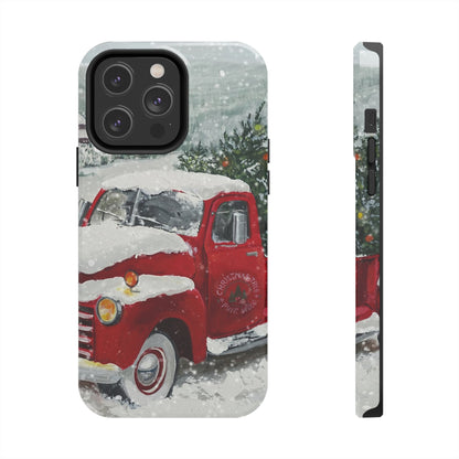 Vintage Christmas Red Truck / iPhone Case