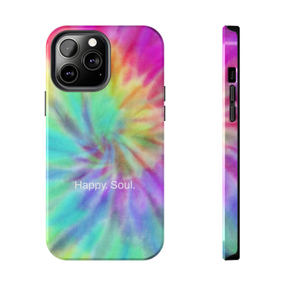 Happy. Soul. / Vibrant Tie Dye iPhone Case