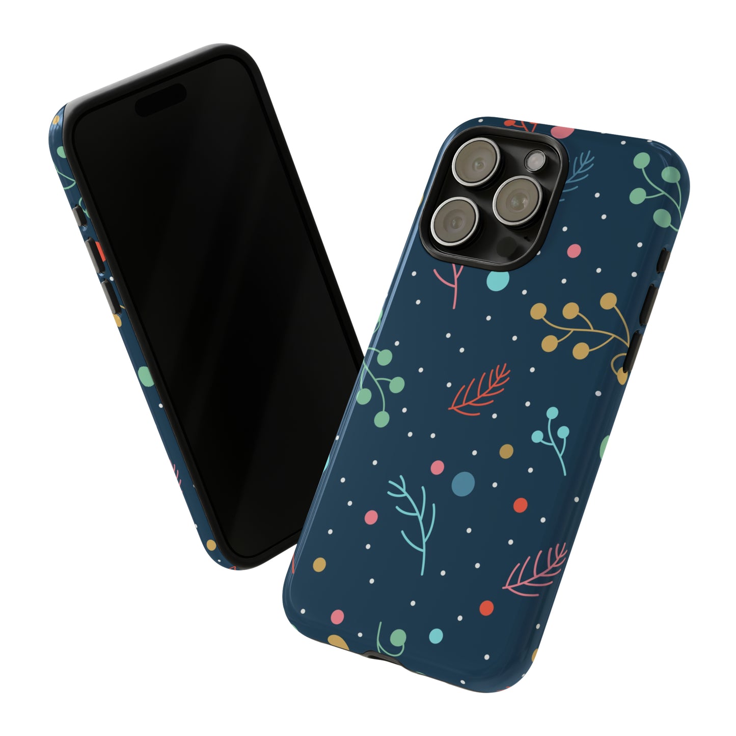 iPhone 15 Series Christmas Berries & Branches / Tough Cases