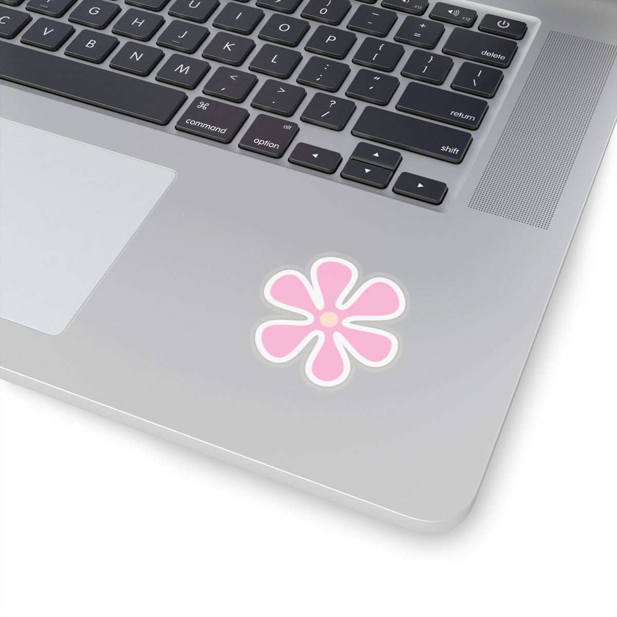 Cute Retro Pink Flower Sticker - Kiss-Cut Sticker (2)