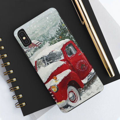 Vintage Christmas Red Truck / iPhone Case