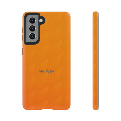 My. Way. / Orange Triangle Samsung Case