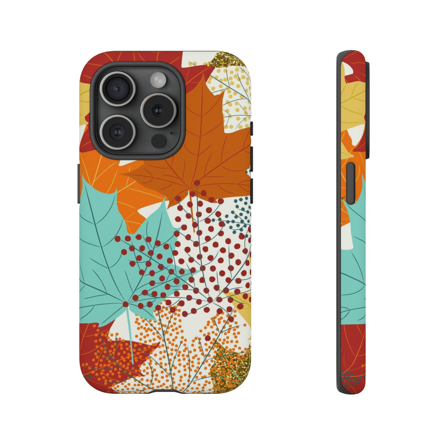 iPhone 15 Series Fall Maple Leaves / Tough Case
