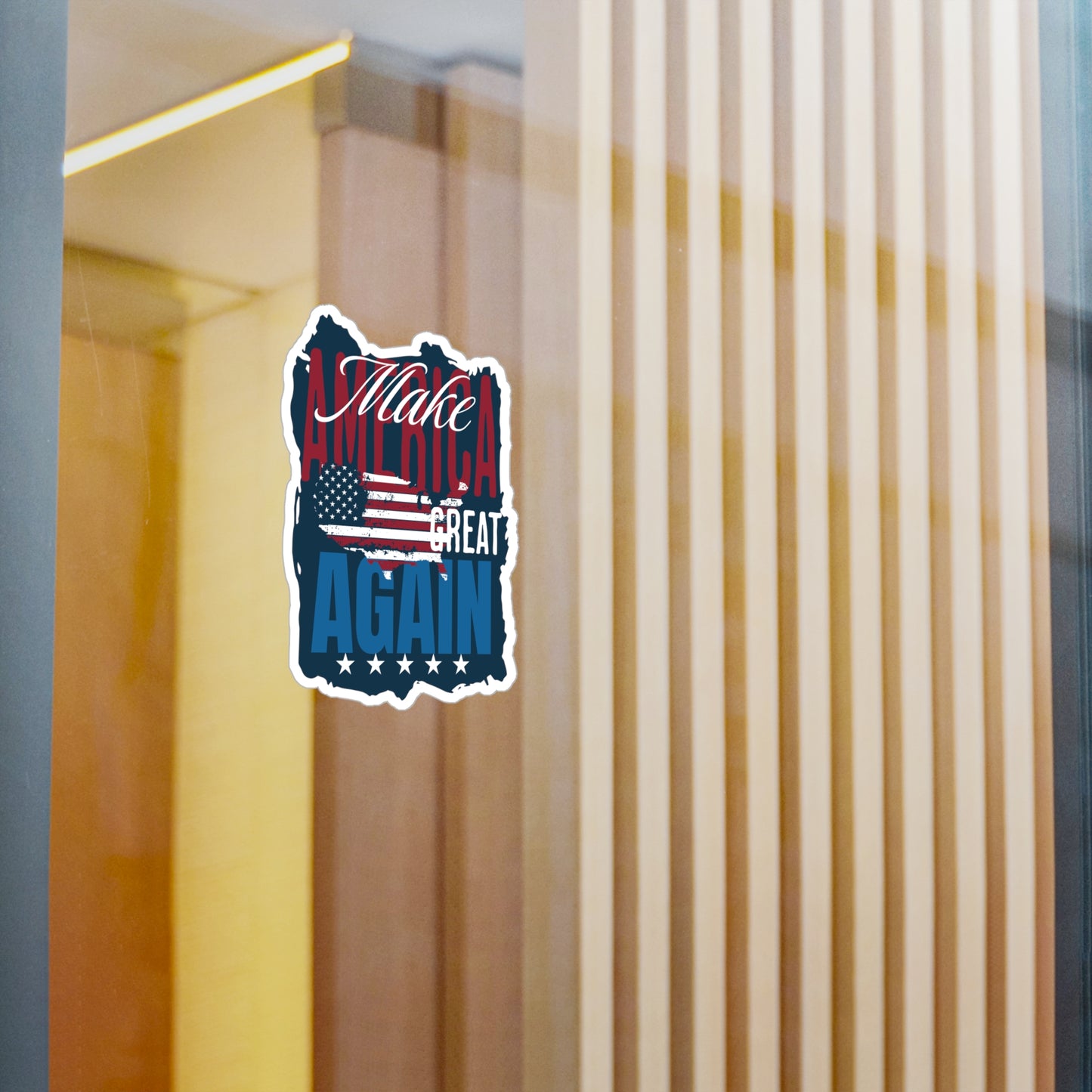 Make America Great Again Sticker, Trump, Red White and Blue, USA Election