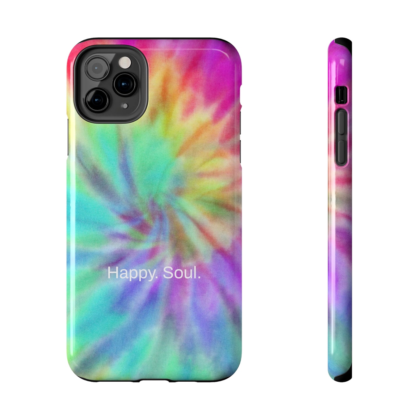 Happy. Soul. / Vibrant Tie Dye iPhone Case