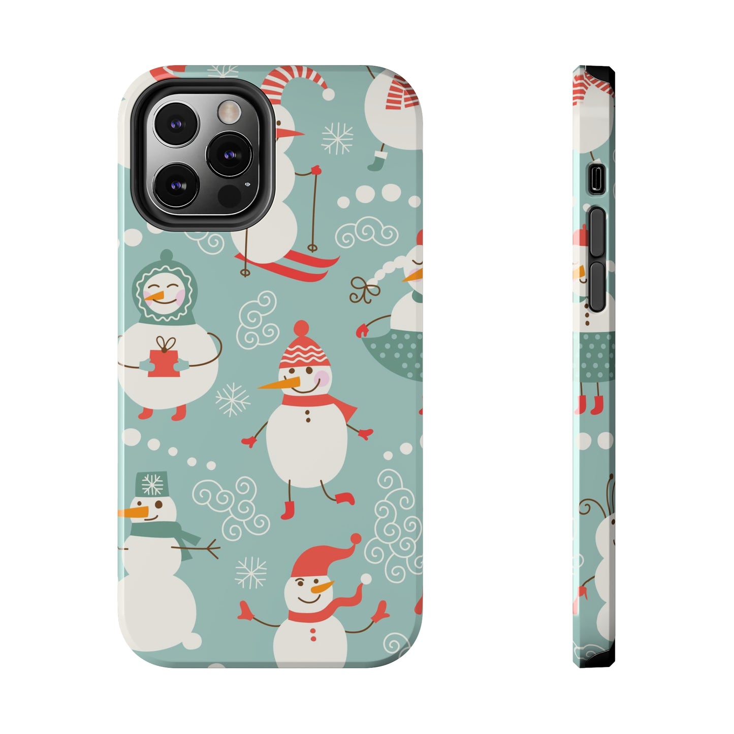 Cute Christmas Snowman / iPhone Case