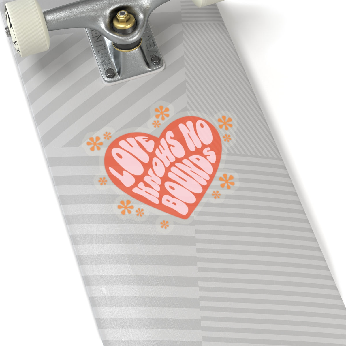 Love Retro Groovy Sticker - Kiss-Cut Sticker