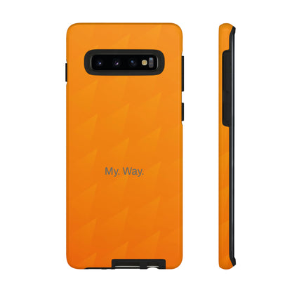 My. Way. / Orange Triangle Samsung Case