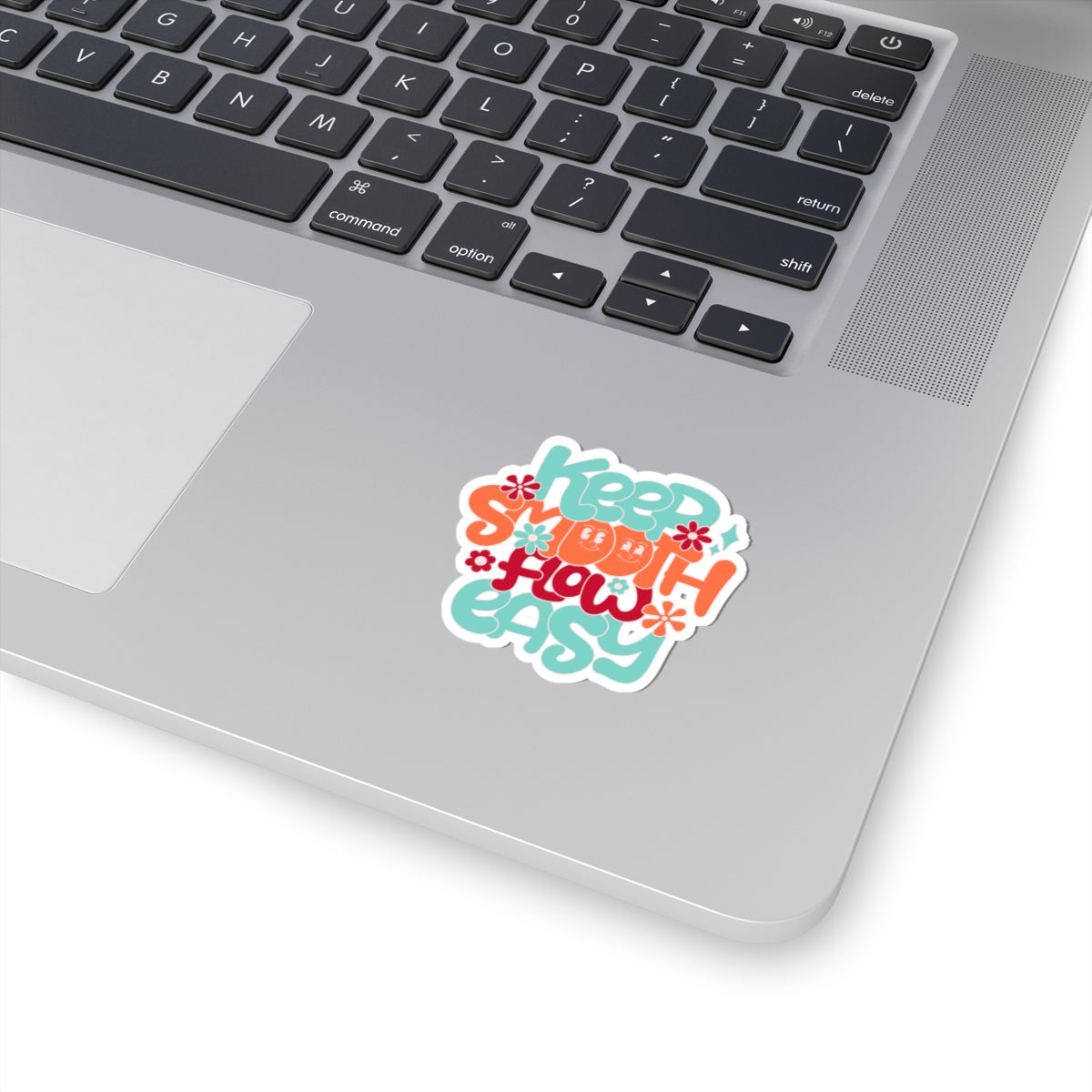 Keep Smooth and Flow Easy Retro Groovy Sticker - Kiss-Cut Sticker