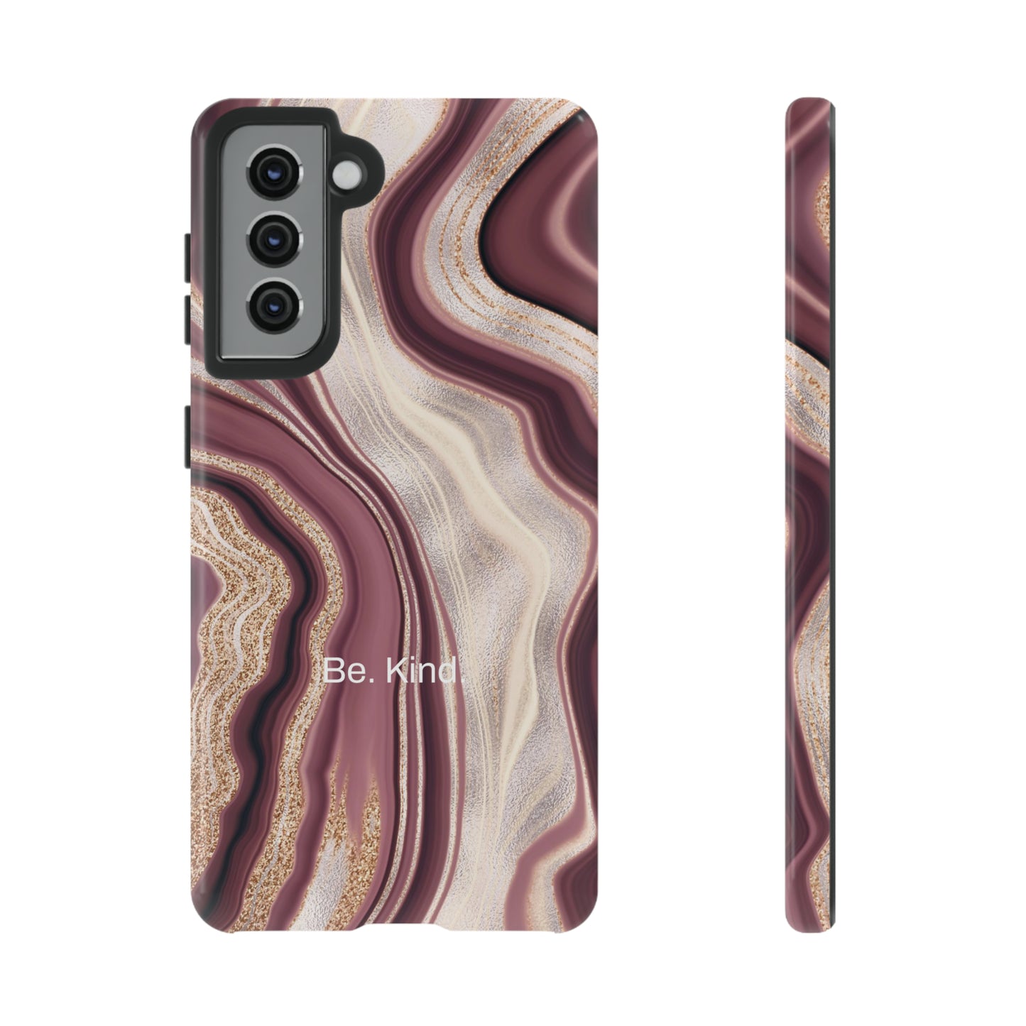 Be. Kind. / Natural Marble Samsung Case