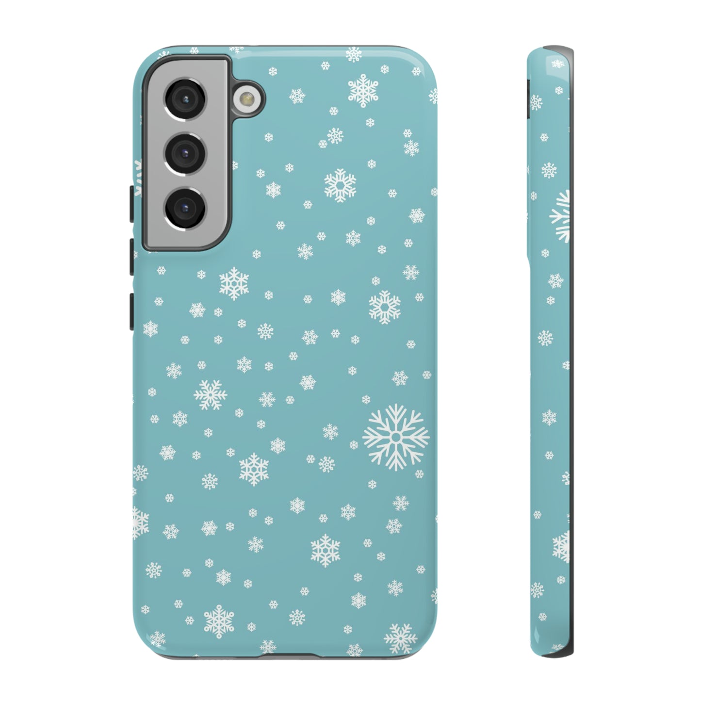 Christmas Snowflakes On Blue / Samsung Case