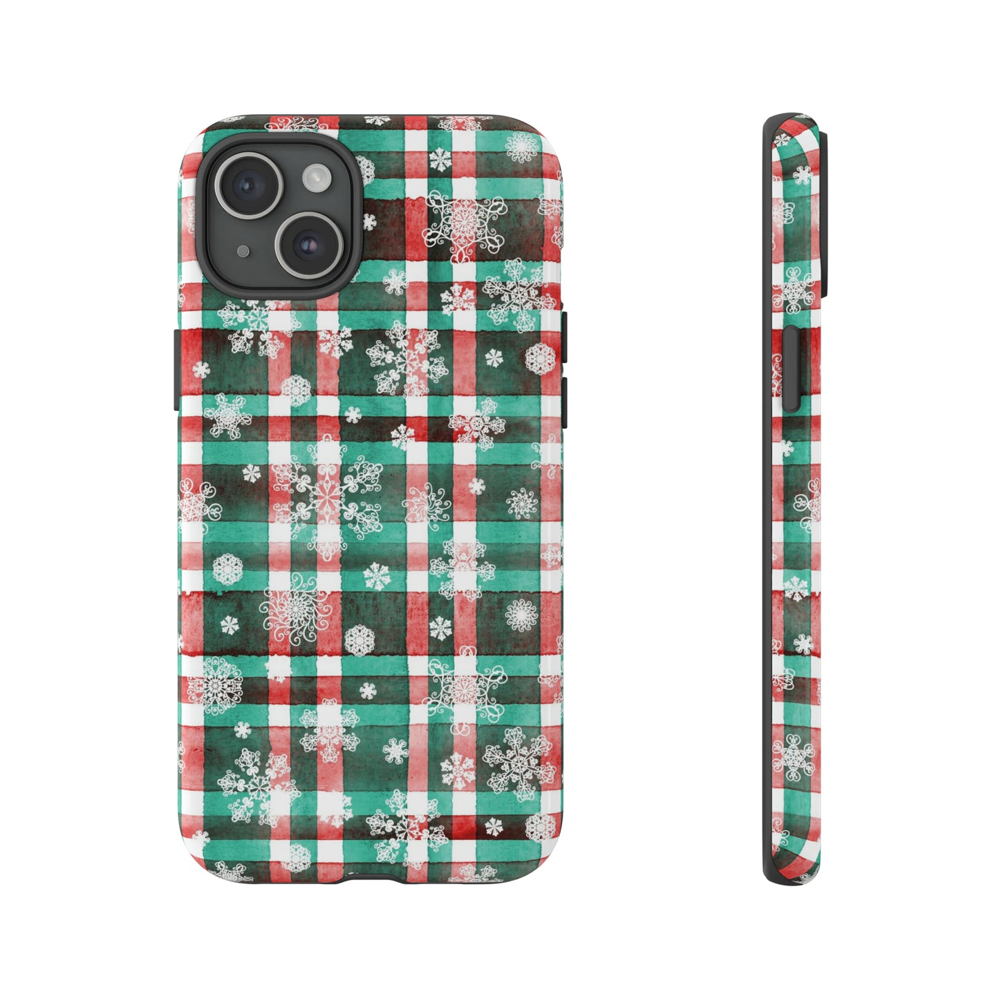 iPhone 15 Series Christmas Plaid / Tough Case