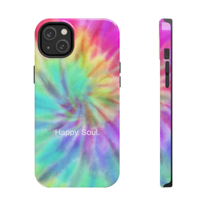 Happy. Soul. / Vibrant Tie Dye iPhone Case