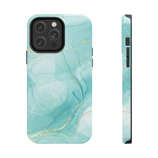 Mint Marble Only / iPhone Case