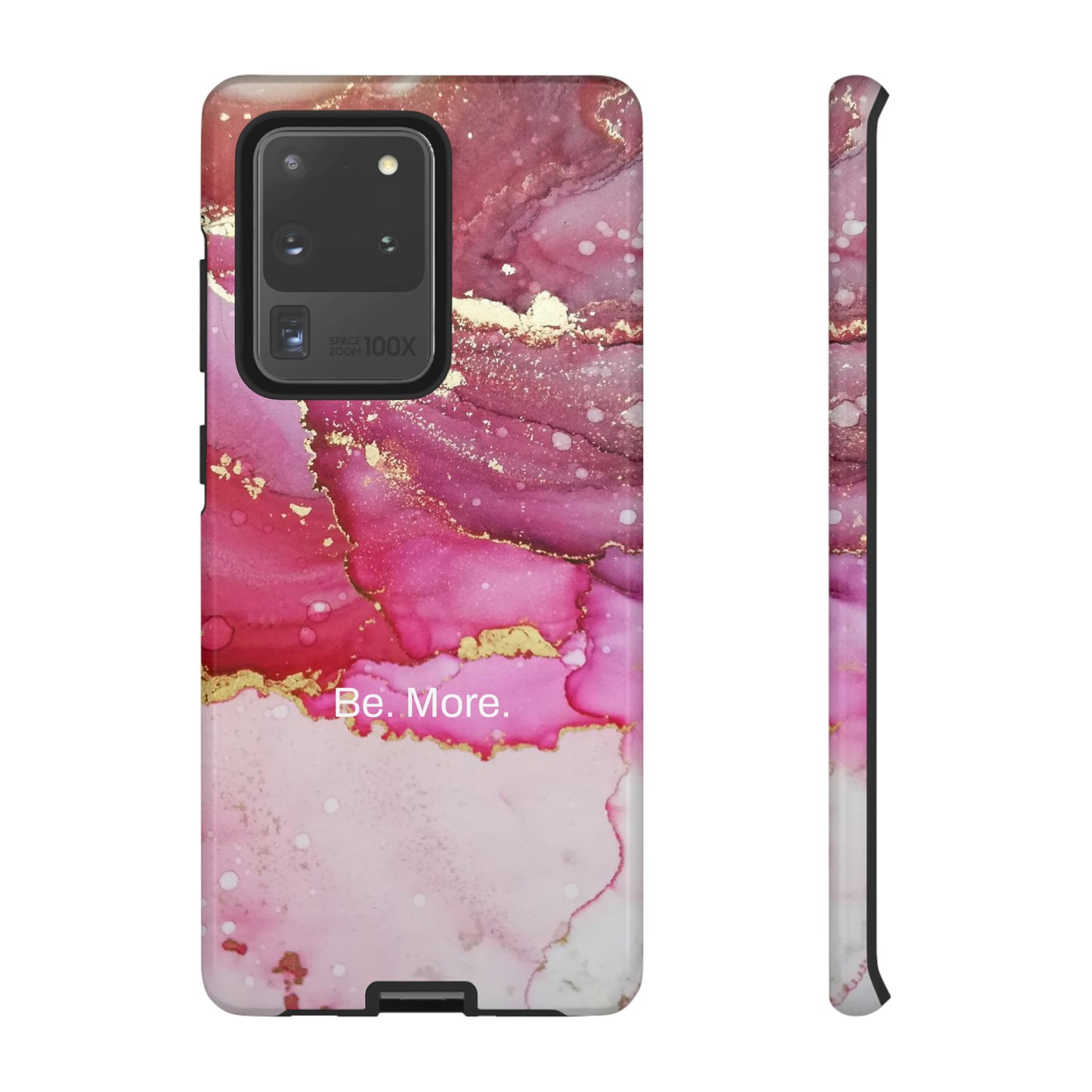 Be. More. / Pink Water Color Marble Samsung Case