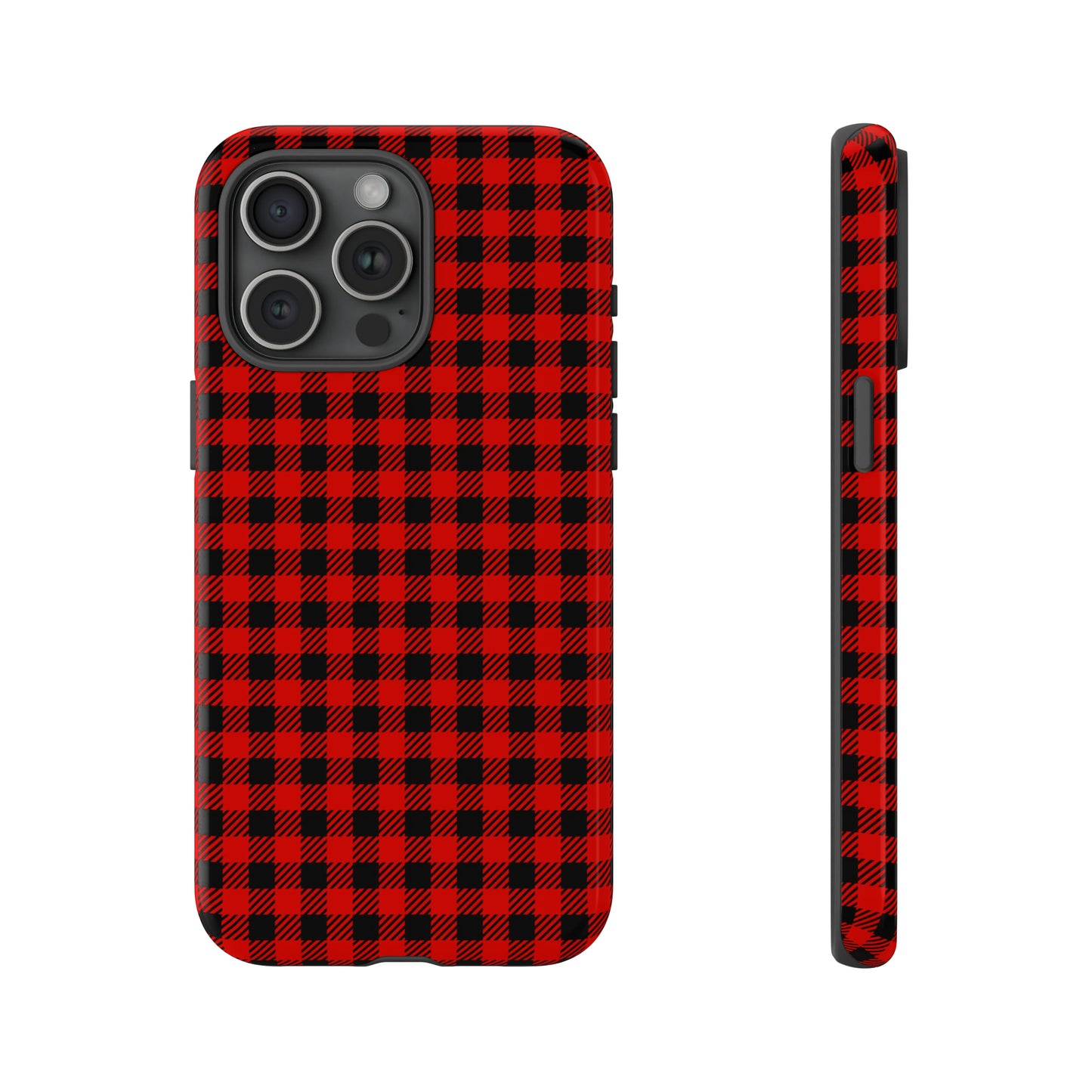 iPhone 15 Series Christmas Lumberjack Red Plaid / Tough Case