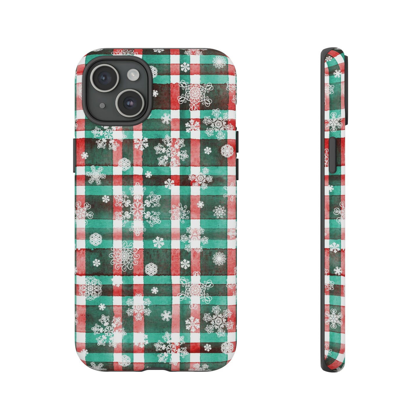 iPhone 15 Series Christmas Plaid / Tough Case