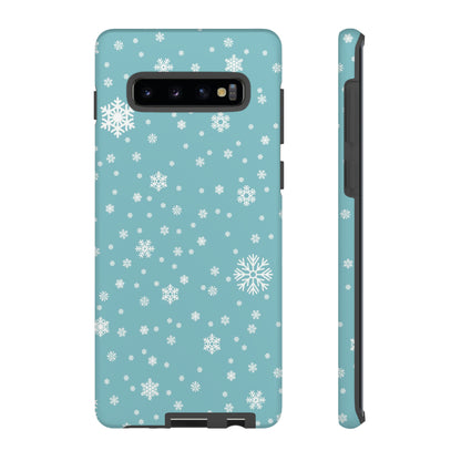 Christmas Snowflakes On Blue / Samsung Case