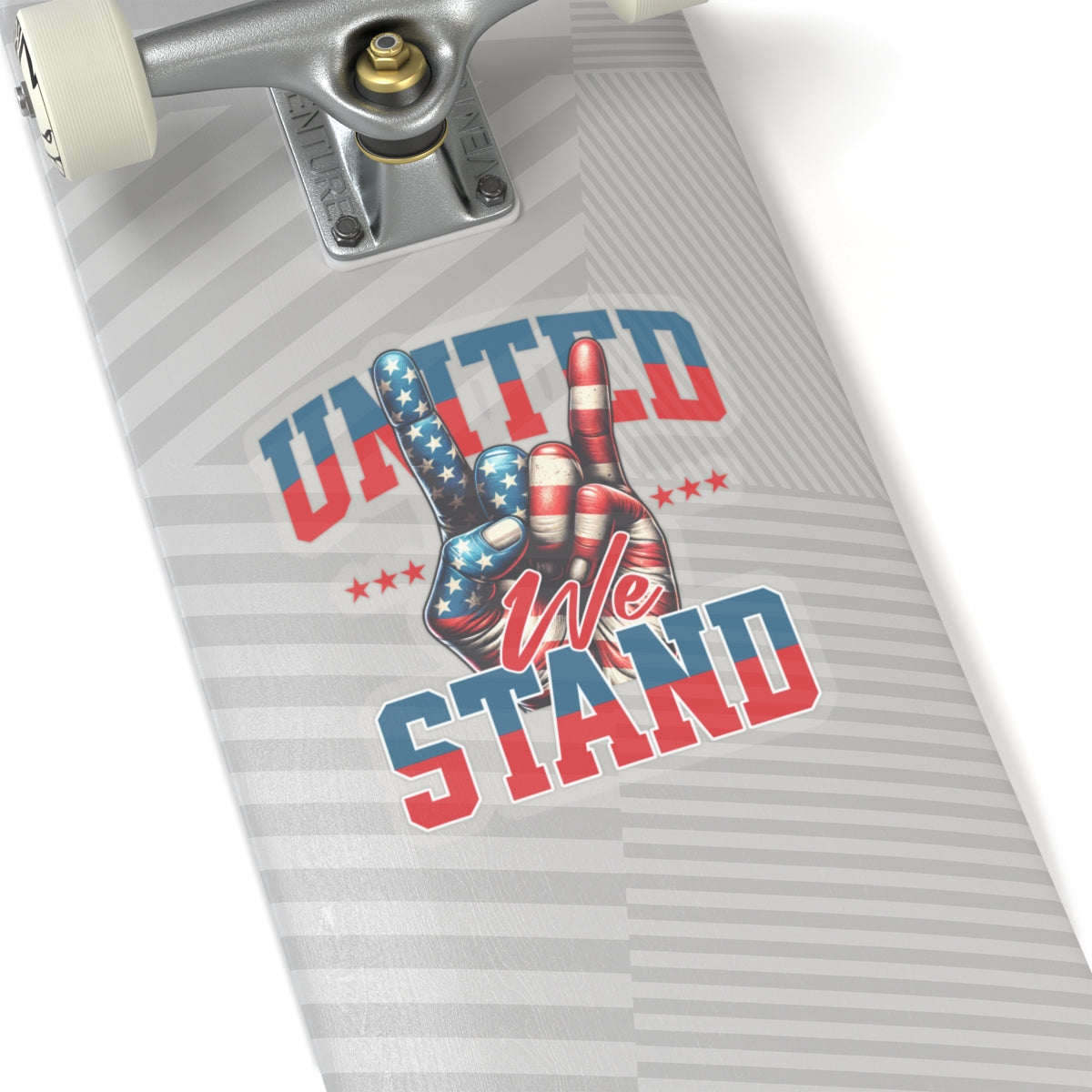 United We Stand | Divided We Fall | Patriotic Sticker | Peace Sticker | Red White And Blue Sticker | Hand Emoji