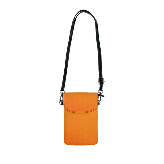 Orange Triangle Crossbody Phone Bag