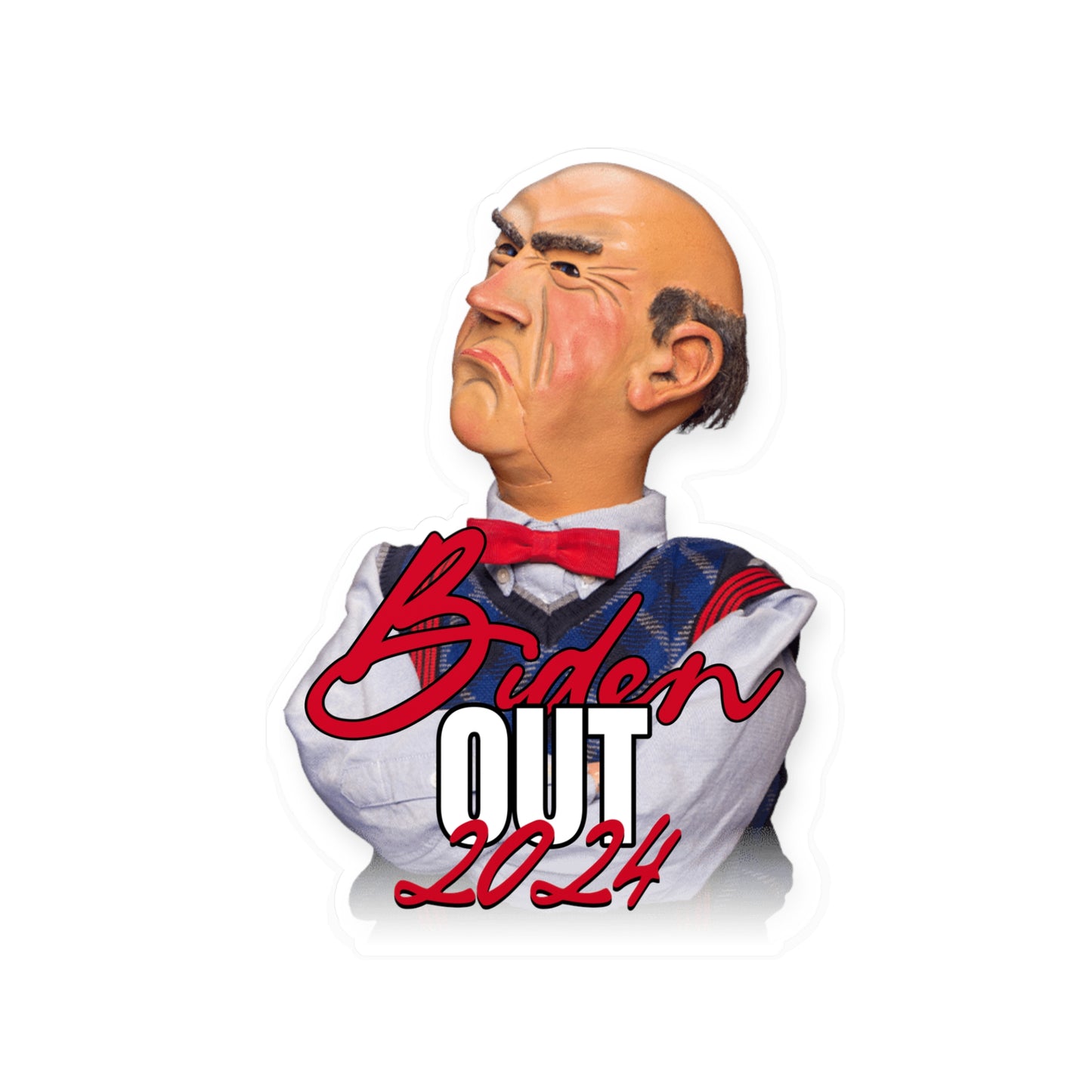 Biden Decal, Biden Out 2024 Presidential Election Sticker, Funny Biden Decal