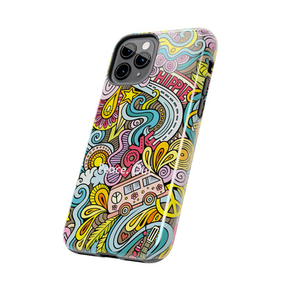 Peace. Out. / Hippie Love iPhone Case