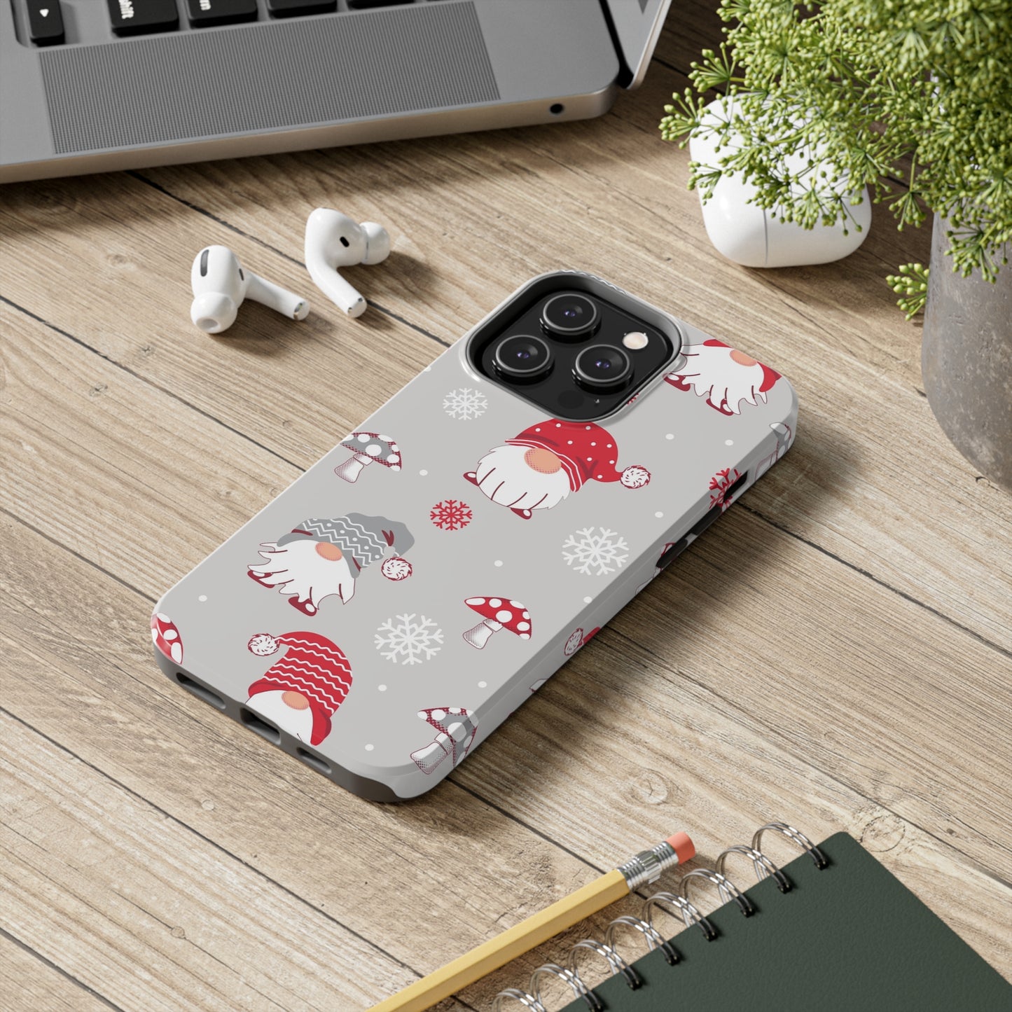 Christmas Santa Gnomes / iPhone Case