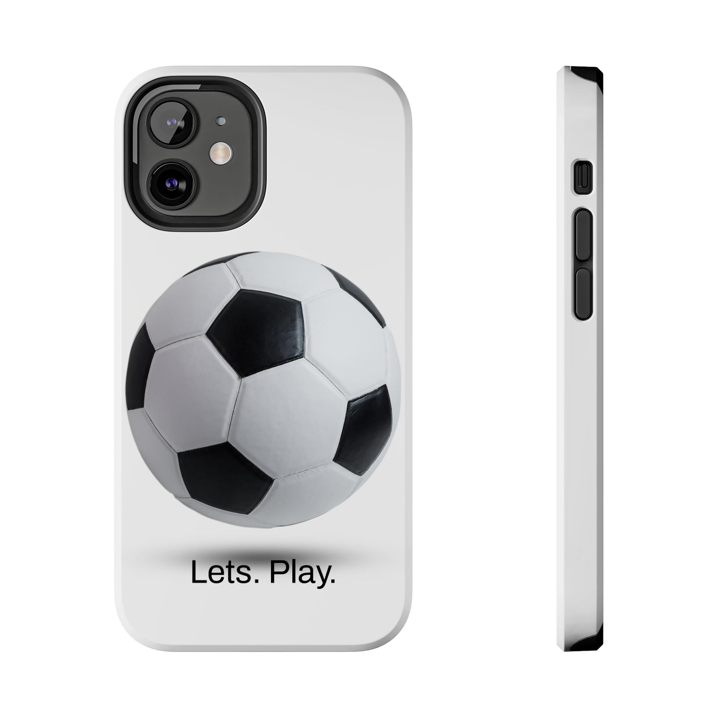 Lets. Play. / Soccer iPhone Case