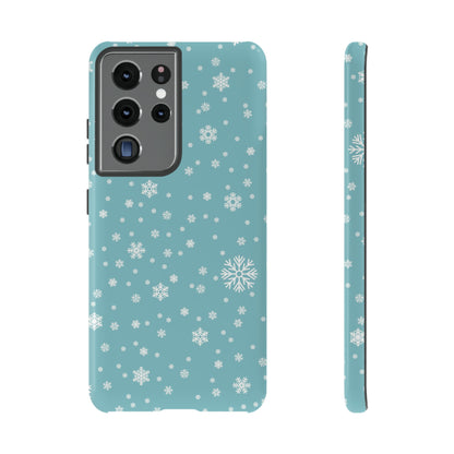 Christmas Snowflakes On Blue / Samsung Case