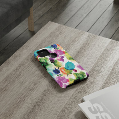 Tie Dye Watercolor Flowers Only / Google Pixel Tough Case