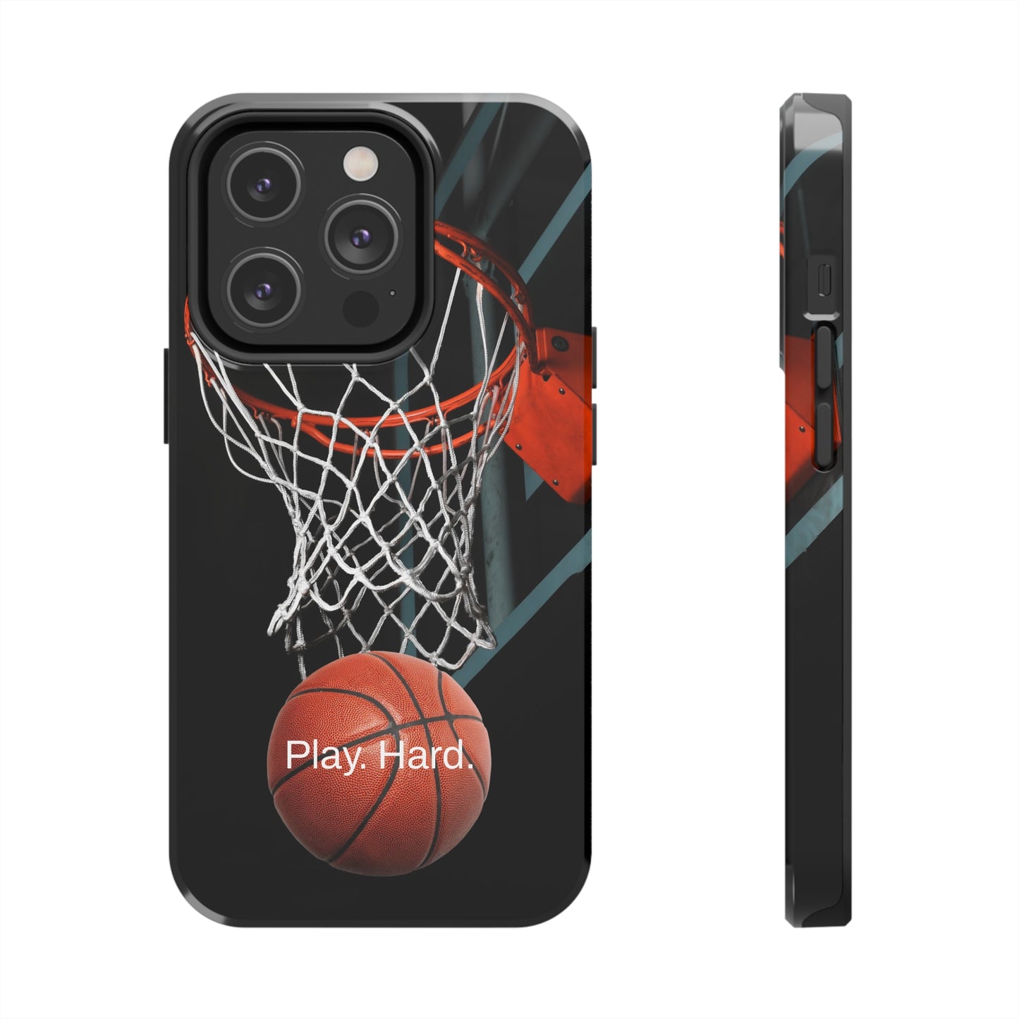 Play. Hard. / Basketball iPhone Case