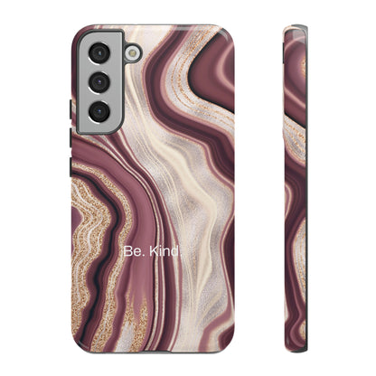 Be. Kind. / Natural Marble Samsung Case