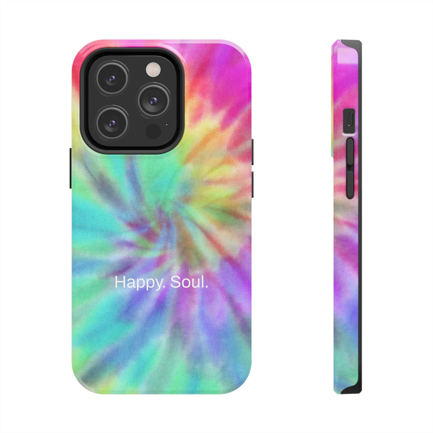 Happy. Soul. / Vibrant Tie Dye iPhone Case