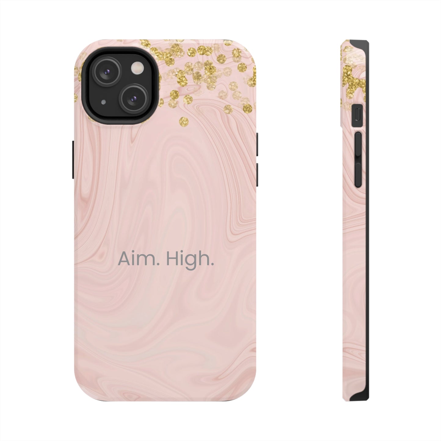 Aim. High. / Sparkle Rose Gold iPhone Case
