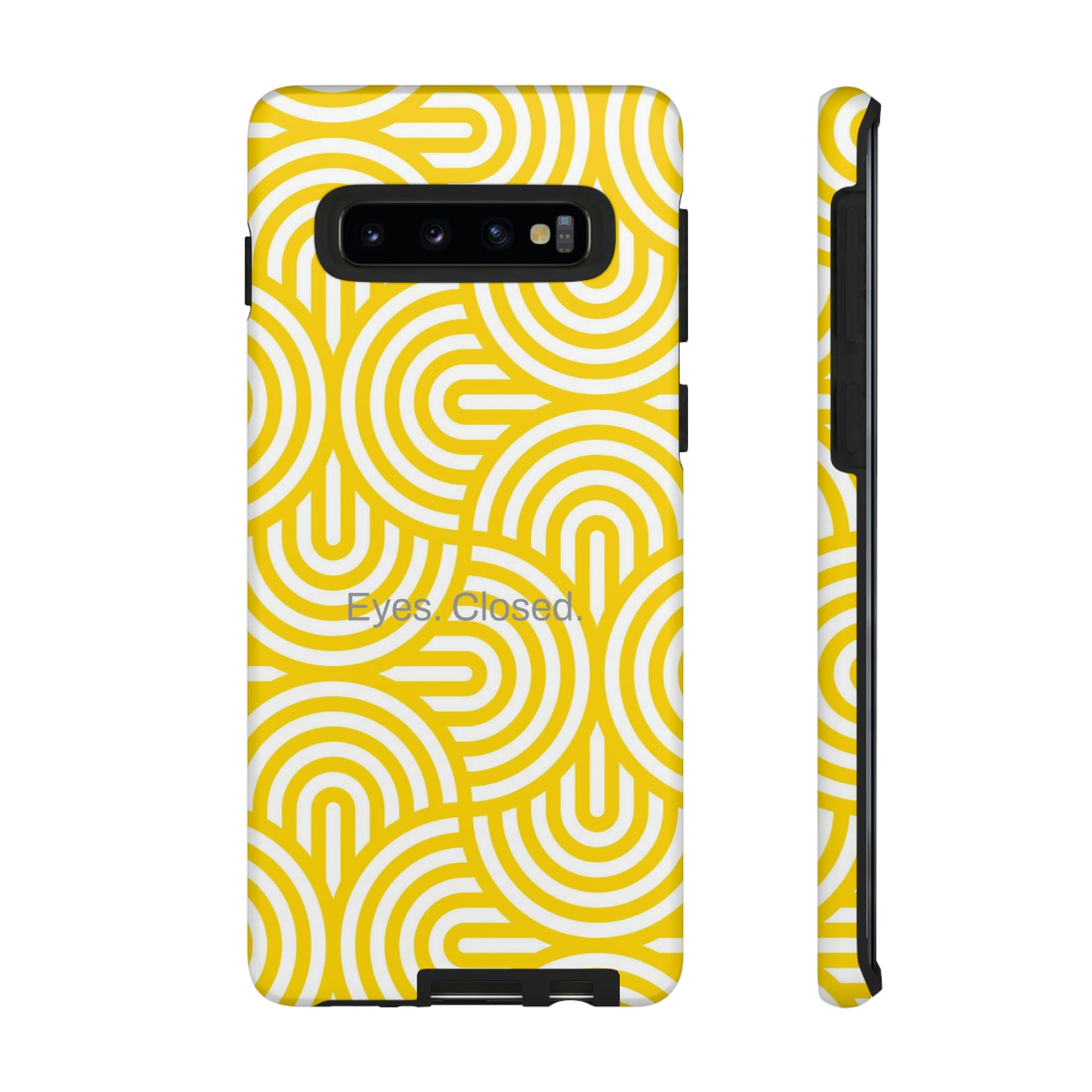 Eyes. Closed. / Yellow Geo Samsung Case