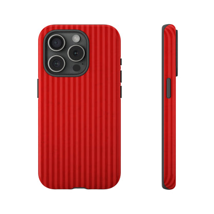 iPhone 15 Series Stripe Red / Tough Case