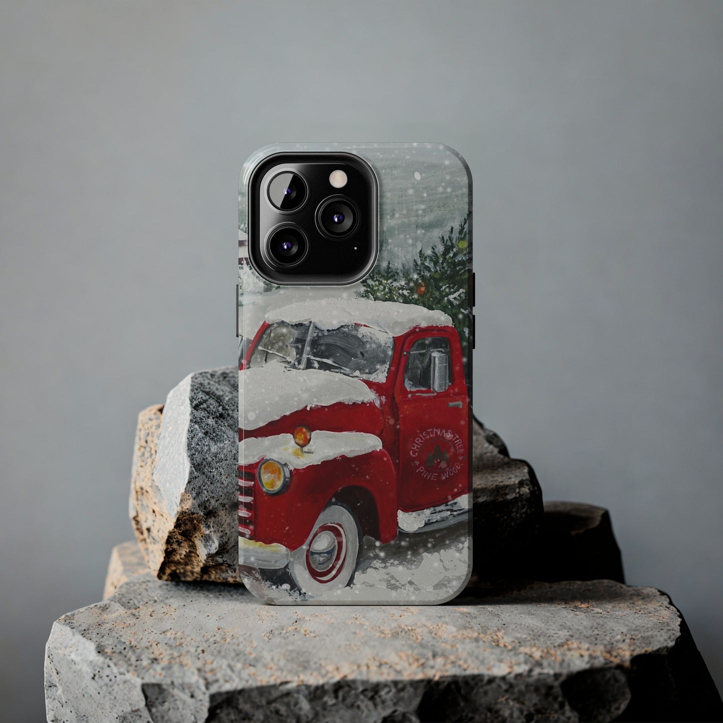 Vintage Christmas Red Truck / iPhone Case