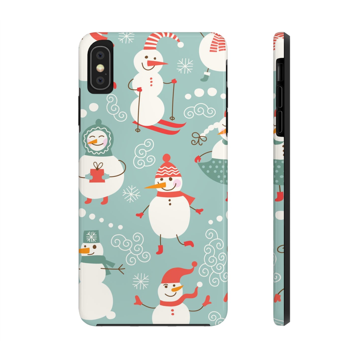 Cute Christmas Snowman / iPhone Case