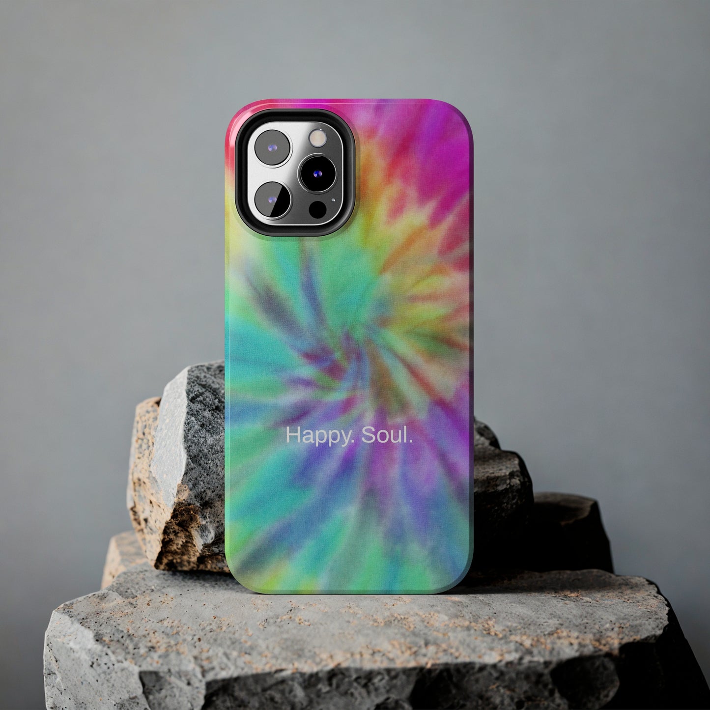 Happy. Soul. / Vibrant Tie Dye iPhone Case