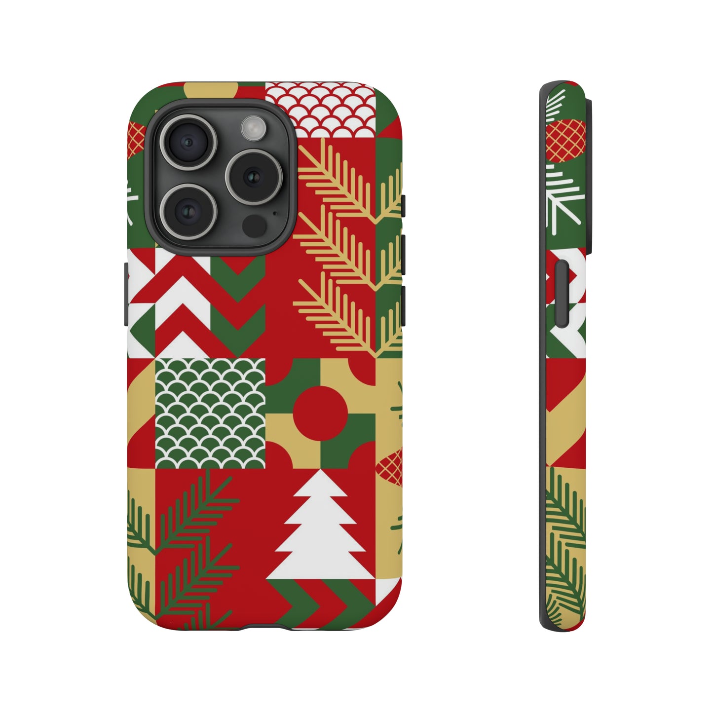 iPhone 15 Series Christmas Patchwork / Tough Case