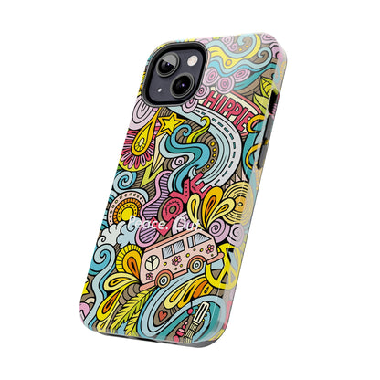 Peace. Out. / Hippie Love iPhone Case