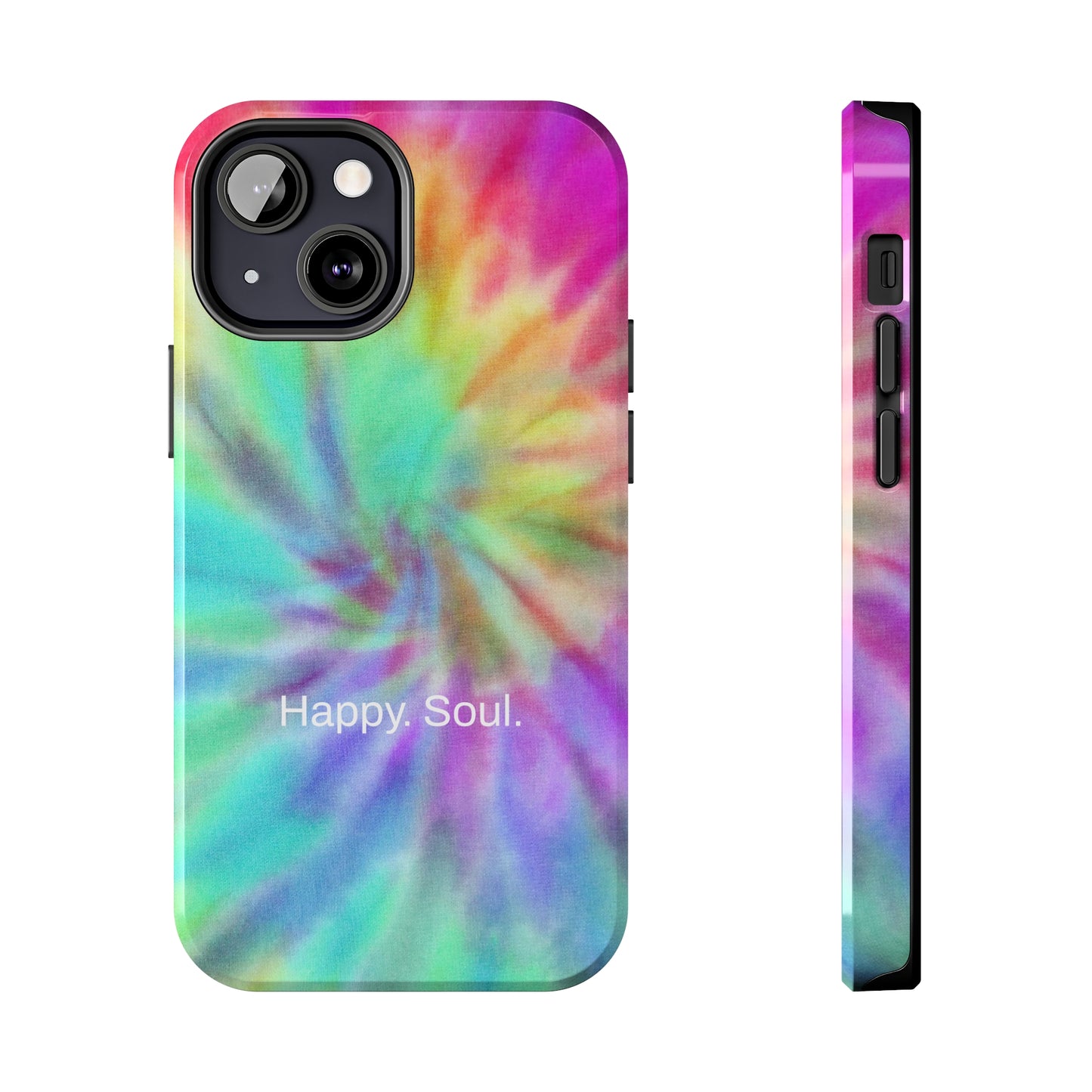 Happy. Soul. / Vibrant Tie Dye iPhone Case