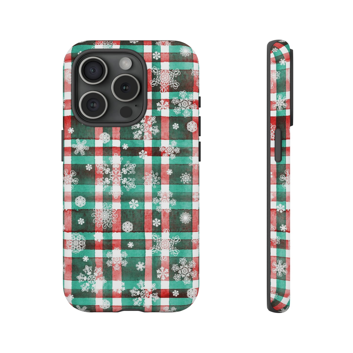 iPhone 15 Series Christmas Plaid / Tough Case