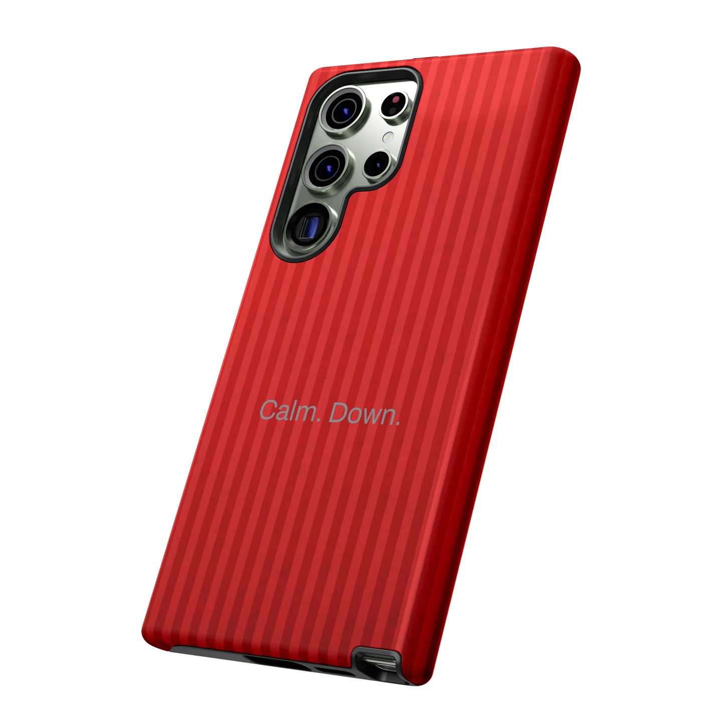 Calm. Down. / Stripe Red Samsung Case